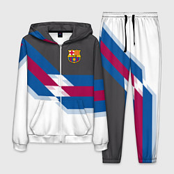 Костюм мужской Barcelona FC: White style, цвет: 3D-белый