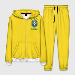 Костюм мужской Сборная Бразилии, цвет: 3D-белый