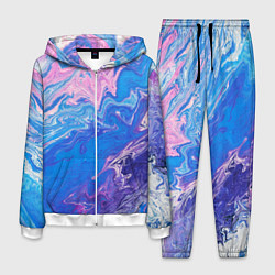 Костюм мужской Tie-Dye Blue & Violet, цвет: 3D-белый