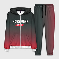 Костюм мужской Hard Work Pays Off: Red, цвет: 3D-белый