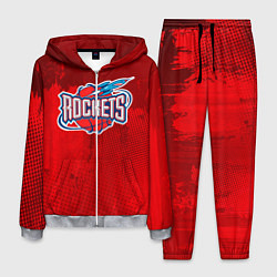 Костюм мужской Rockets NBA, цвет: 3D-меланж