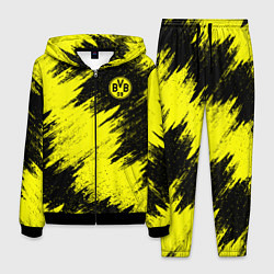 Костюм мужской FC Borussia Dortmund, цвет: 3D-черный