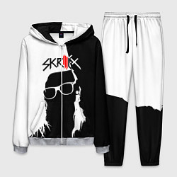 Костюм мужской Skrillex: Black & White цвета 3D-меланж — фото 1