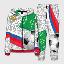 Костюм мужской Русский футбол, цвет: 3D-красный