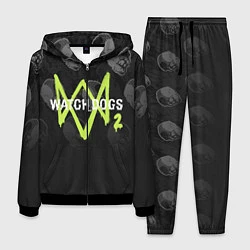 Костюм мужской Watch Dogs 2: Skulls Pattern, цвет: 3D-черный