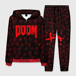 Костюм мужской DOOM: Hellish signs, цвет: 3D-красный