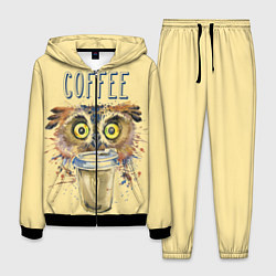Костюм мужской Owls like coffee, цвет: 3D-черный