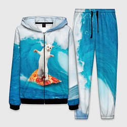 Костюм мужской Кот-серфер, цвет: 3D-черный