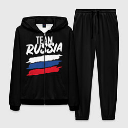 Костюм мужской Team Russia, цвет: 3D-черный