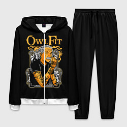 Костюм мужской Owl Fit, цвет: 3D-белый