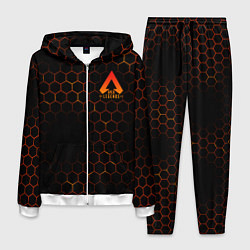 Костюм мужской Apex Legends: Orange Carbon, цвет: 3D-белый