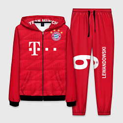 Костюм мужской FC Bayern: Lewandowski Home 19-20, цвет: 3D-черный