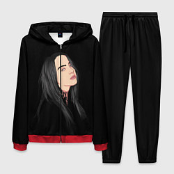 Костюм мужской Billie Eilish: Black Style, цвет: 3D-красный