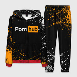 Костюм мужской PORNHUB, цвет: 3D-красный