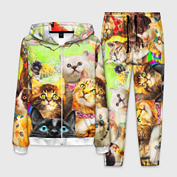 Костюм мужской КОТЫ, цвет: 3D-белый