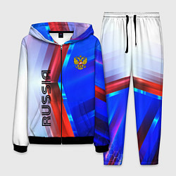 Костюм мужской RUSSIA SPORT, цвет: 3D-черный