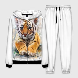 Костюм мужской Tiger Art, цвет: 3D-черный