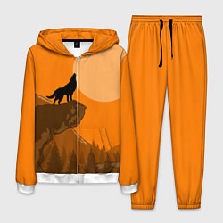 Костюм мужской Оранжевый закат, цвет: 3D-белый