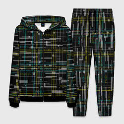 Костюм мужской Cyberpunk Tartan, цвет: 3D-черный