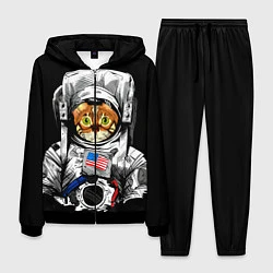 Костюм мужской Кот Космонавт США, цвет: 3D-черный