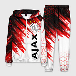 Костюм мужской FC AJAX AMSTERDAM ФК АЯКС, цвет: 3D-белый