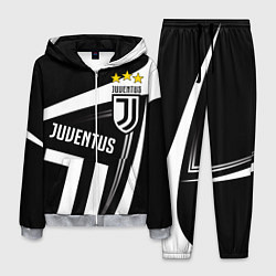 Костюм мужской JUVENTUS ЮВЕНТУС ПОЛОСЫ, цвет: 3D-меланж