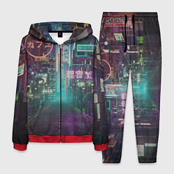 Костюм мужской Neon Tokyo, цвет: 3D-красный