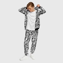 Костюм мужской Graffiti white on black, цвет: 3D-черный — фото 2