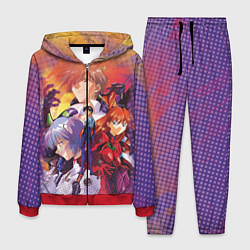 Костюм мужской Евангелион, цвет: 3D-красный