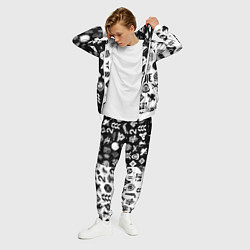 Костюм мужской DESTINY LOGOBOMBING ЧЁРНО БЕЛОЕ, цвет: 3D-белый — фото 2