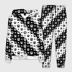 Костюм мужской Следы от Лап, цвет: 3D-белый