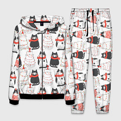 Костюм мужской НОВОГОДНИЕ КОТИКИ 2022, цвет: 3D-черный