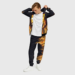 Костюм мужской Тигр В Пламени, цвет: 3D-черный — фото 2