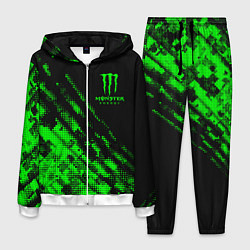 Костюм мужской Monster Energy Текстура, цвет: 3D-белый