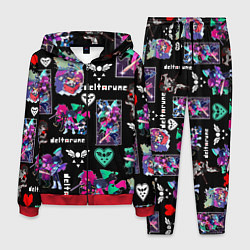 Костюм мужской DELTARUNE PATTERN ART ГЕРОИ ДЕЛЬТАРУН, цвет: 3D-красный