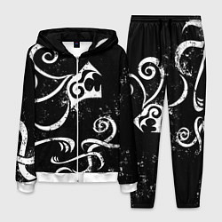 Костюм мужской ТАТУИРОВКА ДРАКЕНА WHITE AND BLACK, цвет: 3D-белый