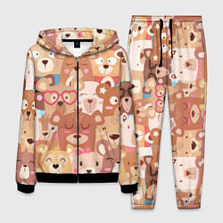 Мужской костюм Bears texture