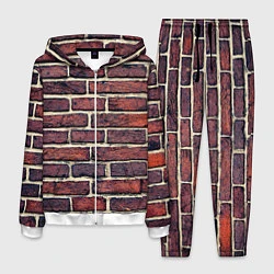 Костюм мужской Brick Wall, цвет: 3D-белый