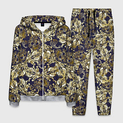 Костюм мужской Узоры и листья, цвет: 3D-меланж