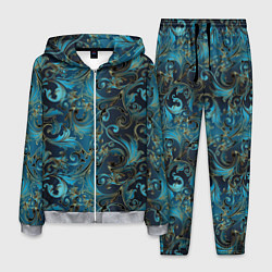 Костюм мужской Blue Abstract Узоры, цвет: 3D-меланж