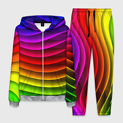 Костюм мужской Color line neon pattern Abstraction Summer 2023, цвет: 3D-меланж