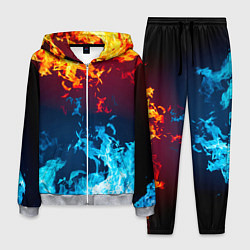 Костюм мужской Лед и Пламя Борьба стихий, цвет: 3D-меланж