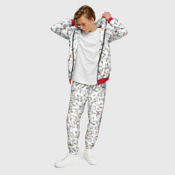 Костюм мужской Зайцы с морковками, цвет: 3D-красный — фото 2