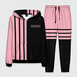 Костюм мужской BLACKPINK HALF BLACK-PINK MINI LOGO, цвет: 3D-черный