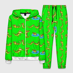 Костюм мужской CHARMING CROCODILES, цвет: 3D-белый