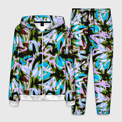 Костюм мужской Абстрактный узор Пятна краски, цвет: 3D-белый