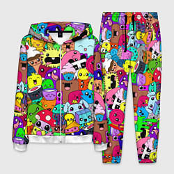 Костюм мужской Монстрики Nastiprazdnik, цвет: 3D-белый