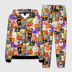 Костюм мужской Котики-такие котики, цвет: 3D-черный
