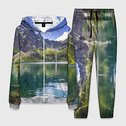 Костюм мужской Прозрачное горное озеро, цвет: 3D-меланж
