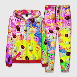 Костюм мужской Вкусные Мороженки, цвет: 3D-красный